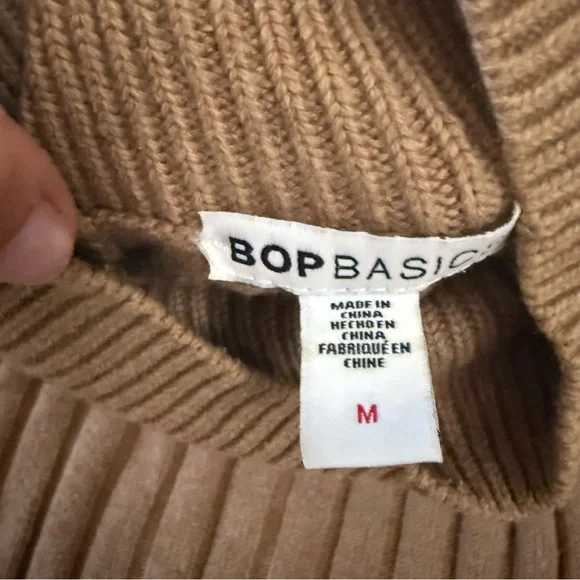 TOPSHOP Camel Ribbed Turtleneck Sweater – Size 6 (S/M) - Picture 7 of 11